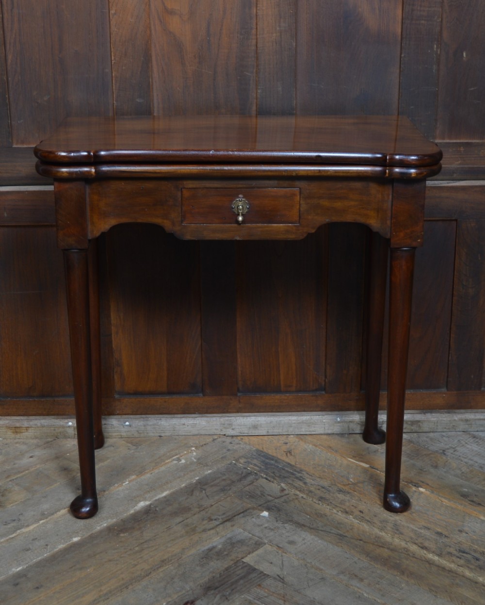 Edwardian Mahogany Fold-Over Games Table