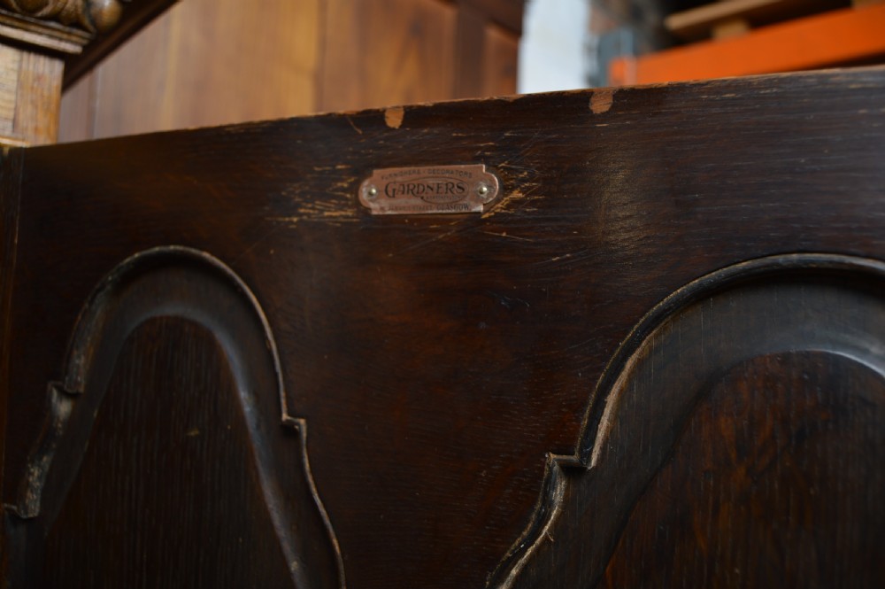 Edwardian Scottish Oak Hall Stand/Robe View VI