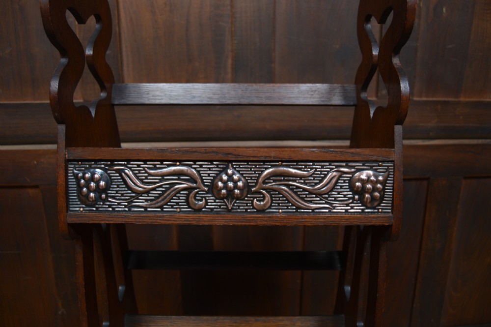 Arts & Crafts Oak Bookcase / Shelves View IX