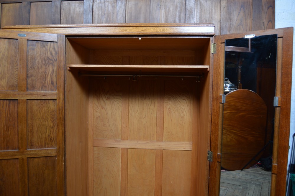 Waring and Gillow Oak Wardrobe View X
