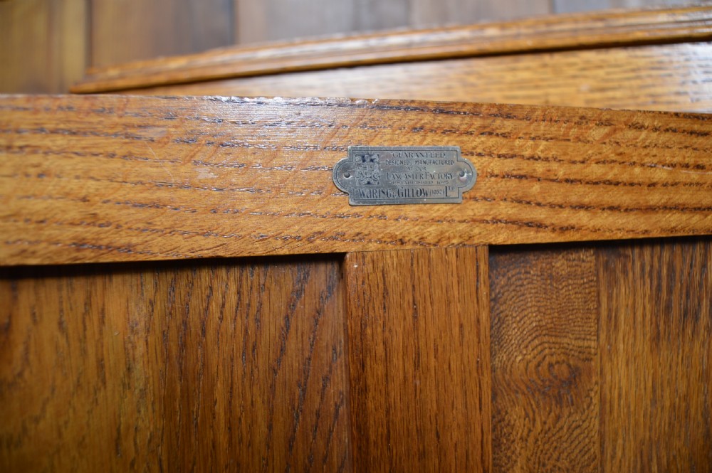 Waring and Gillow Oak Wardrobe View XI