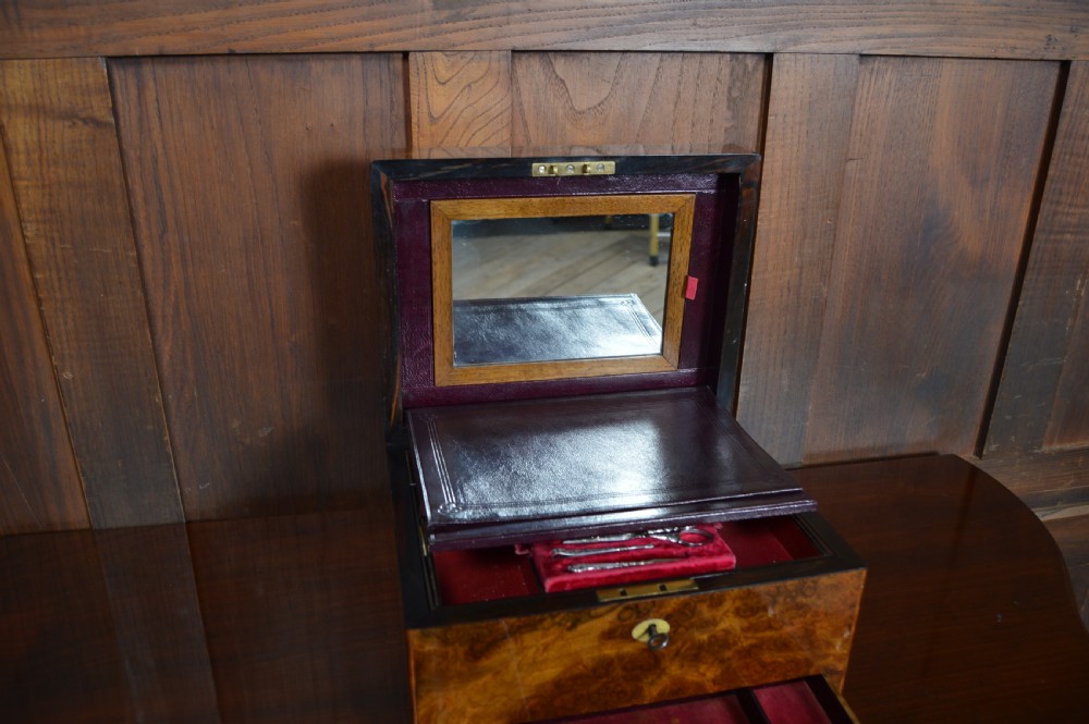 Victorian Walnut Jewellery Box  View VIII