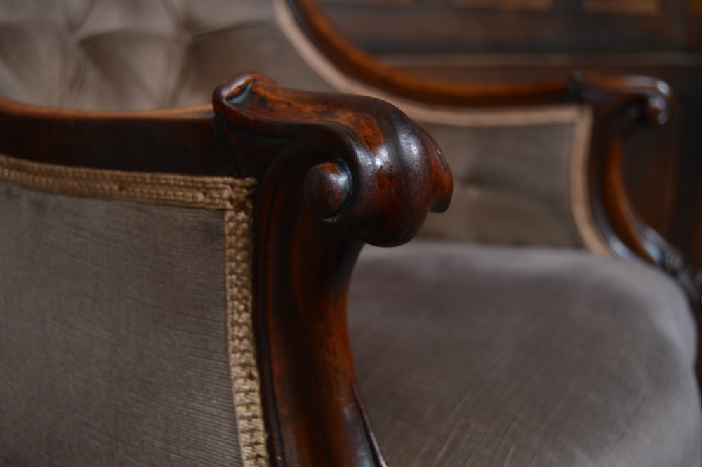 Victorian Mahogany Armchair View IX