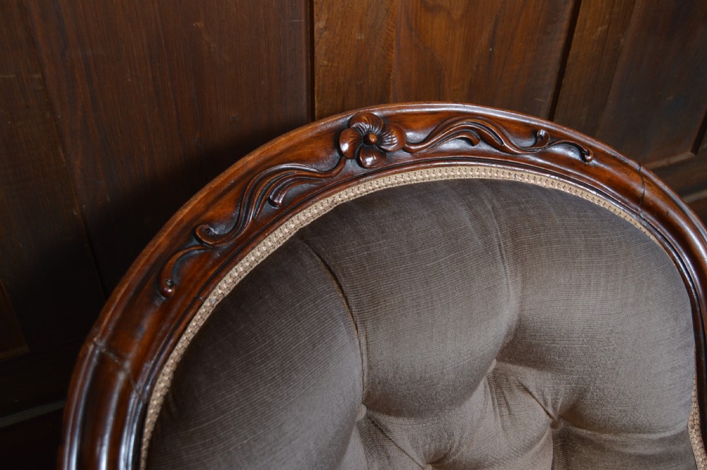 Victorian Mahogany Armchair View X