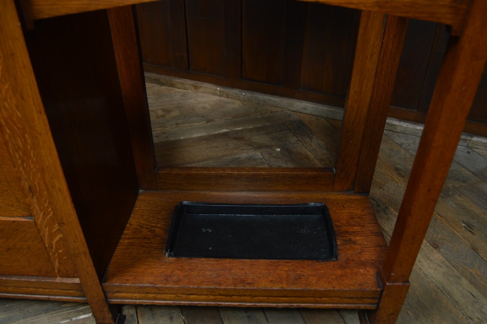 Arts and Crafts Oak Hall Stand/ Robe View X