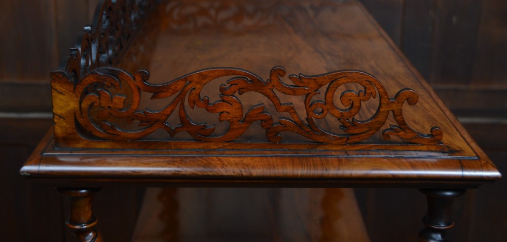 Victorian 3 Tier Walnut Whatnot View XIII