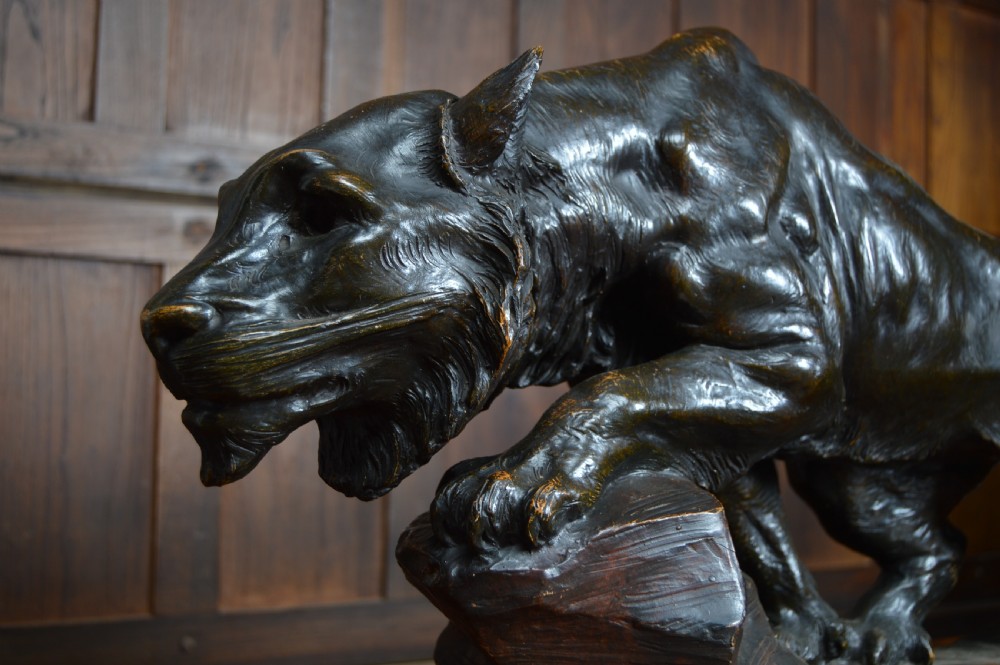 Richard Aurili Terracotta Sculpture FELINE LENONESSA  View IX
