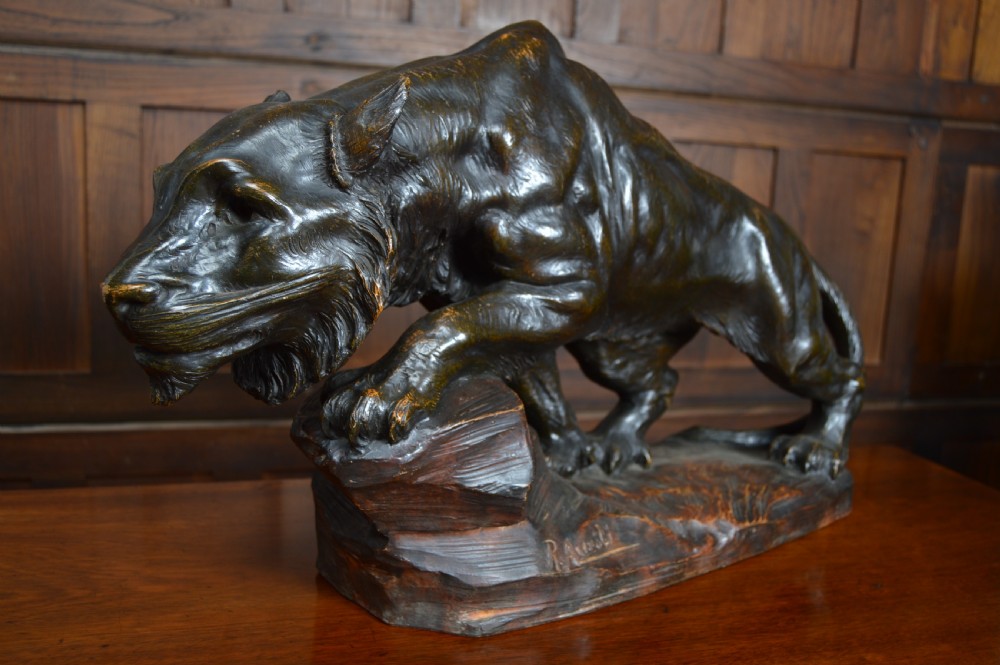 Richard Aurili Terracotta Sculpture FELINE LENONESSA  View XV