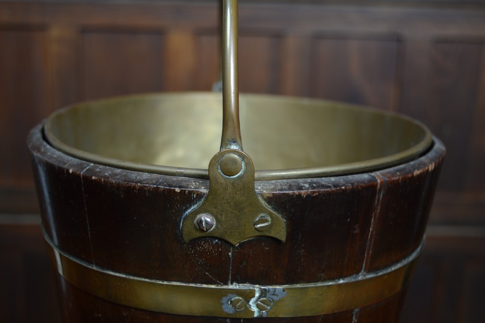 Georgian Mahogany Peat / Coal Bucket View VI