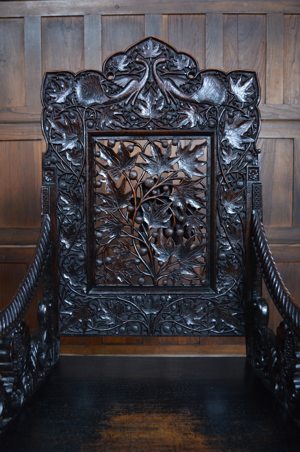 Oriental Hardwood Arm Chair View VII