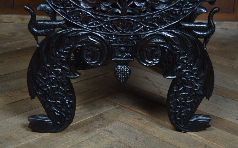 Oriental Hardwood Arm Chair View IX
