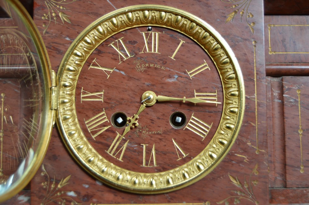 French Marble Mantle Clock View IV