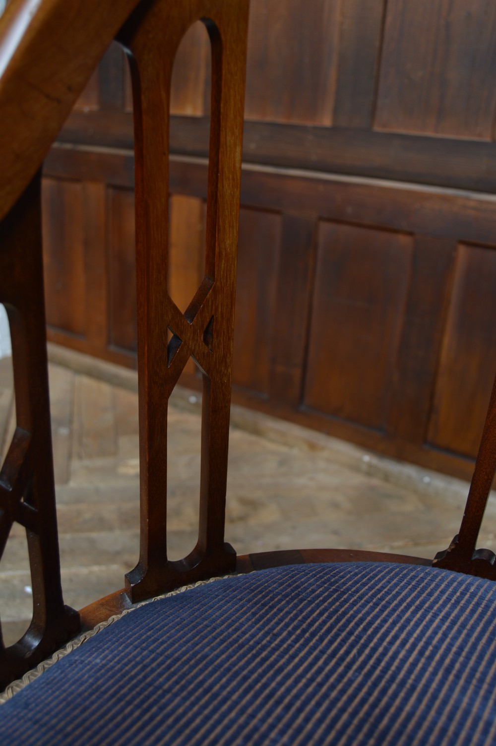 Edwardian Mahogany Armchair View VII