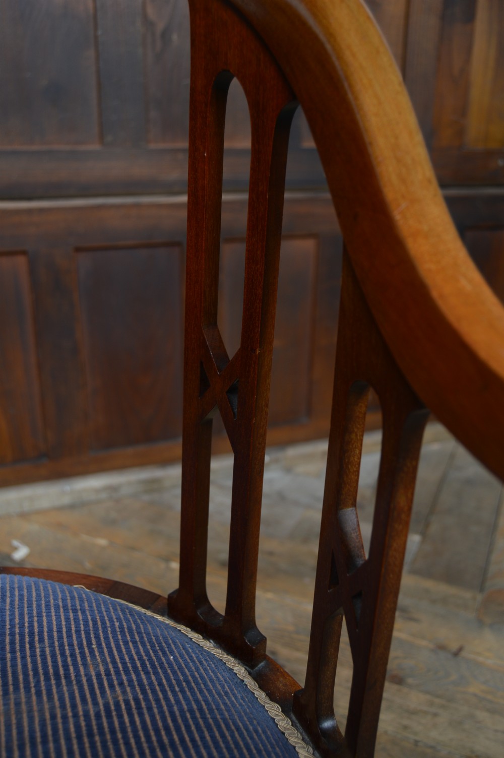 Edwardian Mahogany Armchair View VIII
