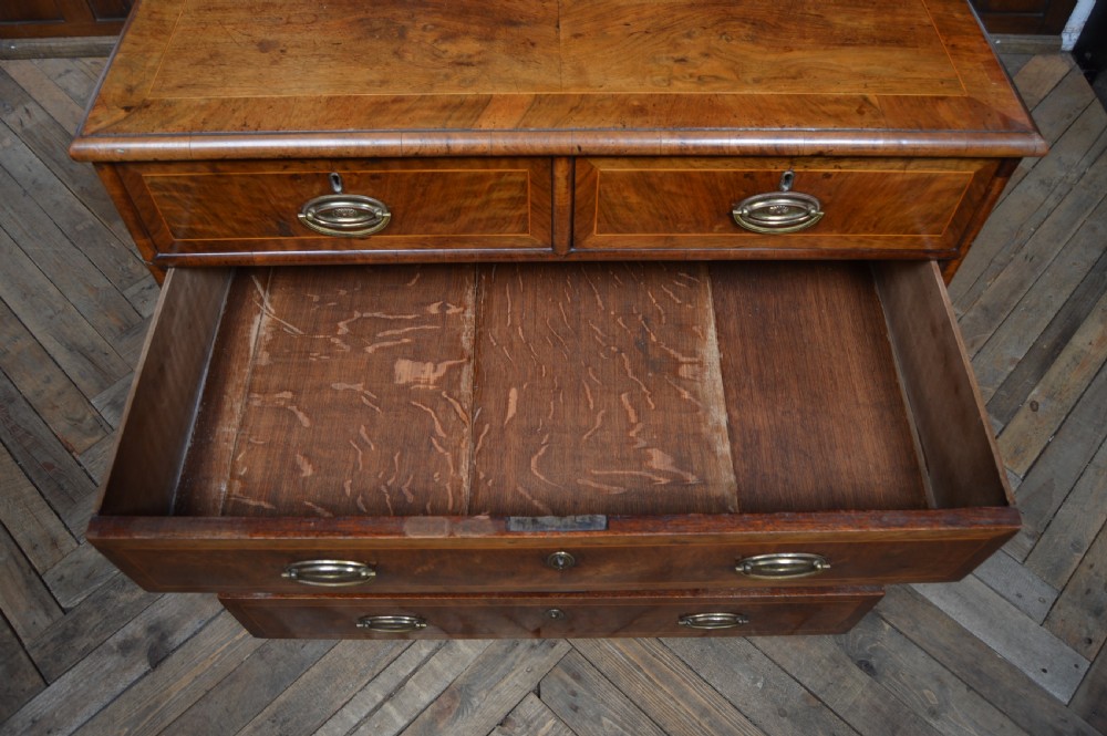 Georgian Walnut Chest of Drawers View IV