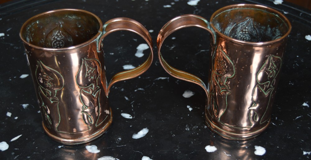 Pair of Arts and Crafts Tankards View VII