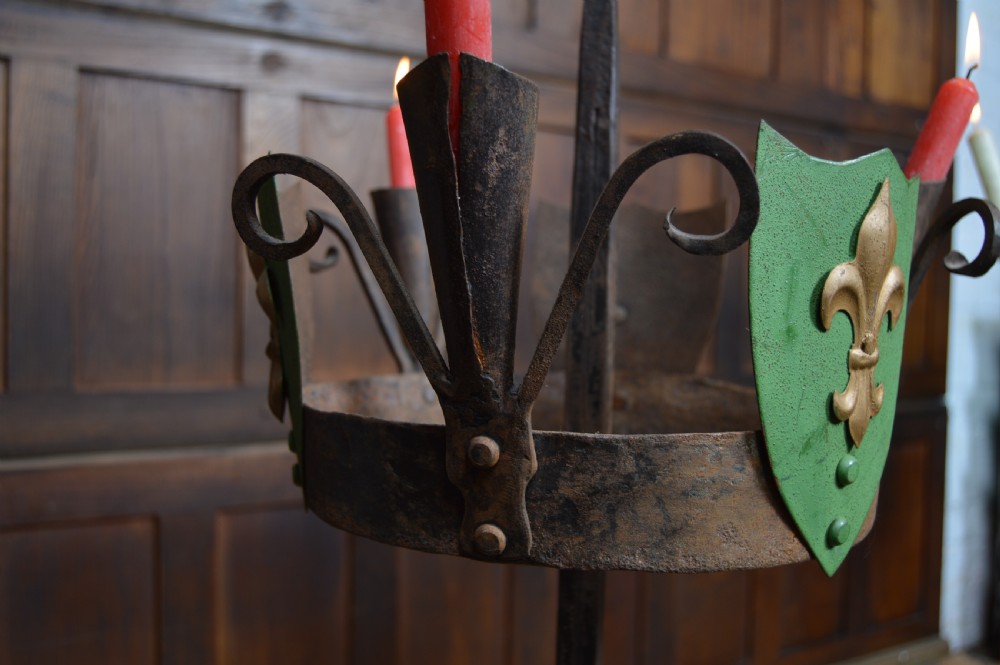 Pair of Iron Candle Stands View XII