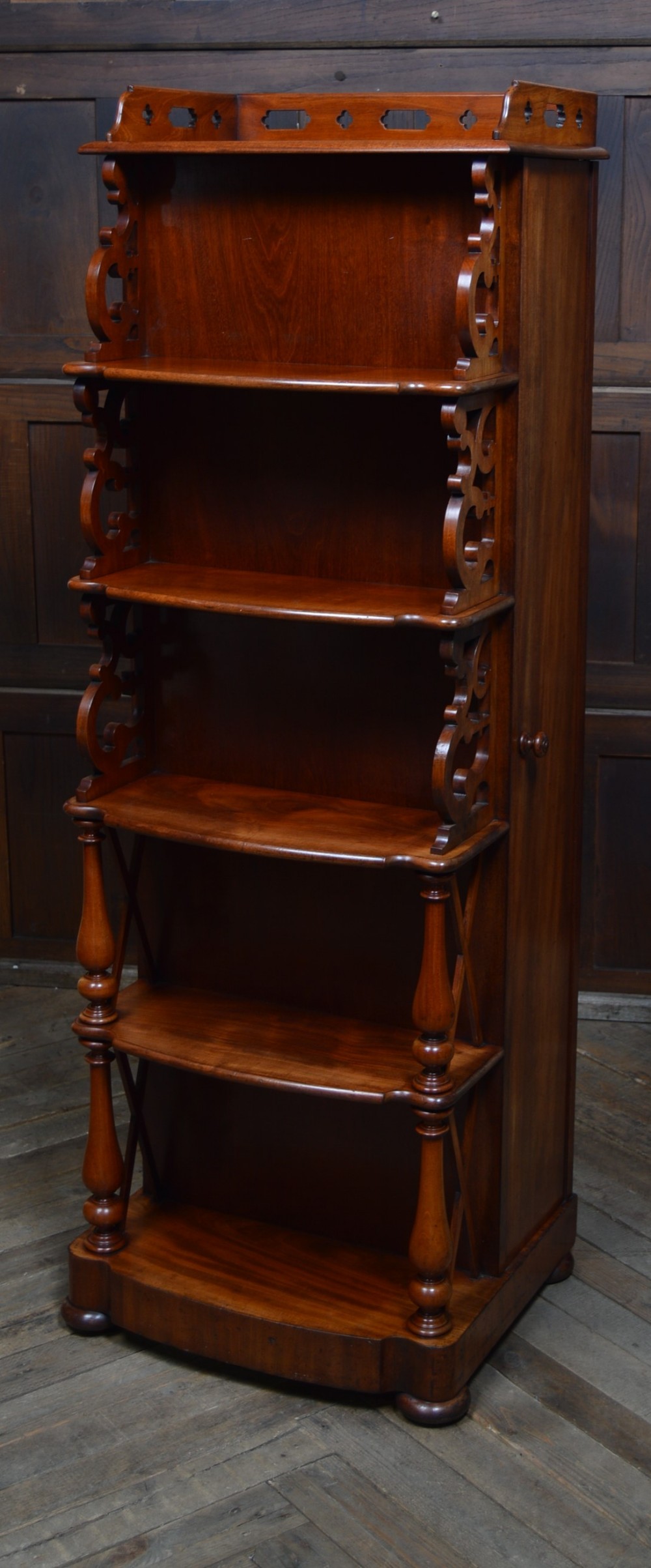 Victorian Mahogany Leaf Holder/ Whatnot