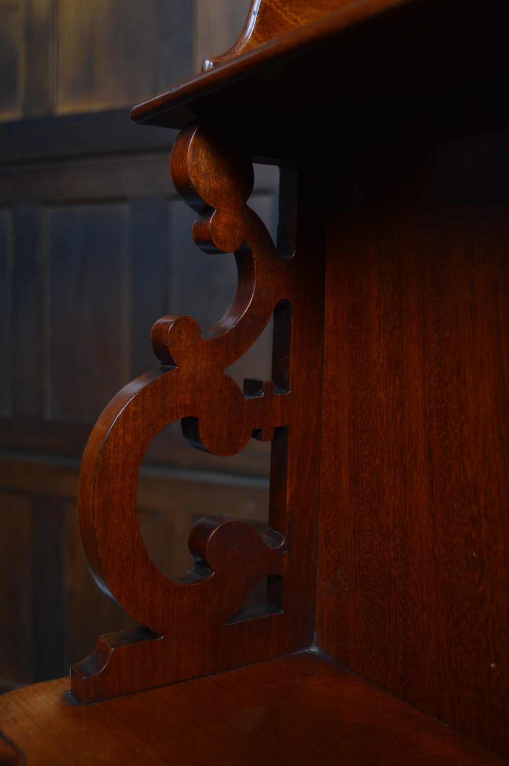 Victorian Mahogany Leaf Holder/ Whatnot View VII