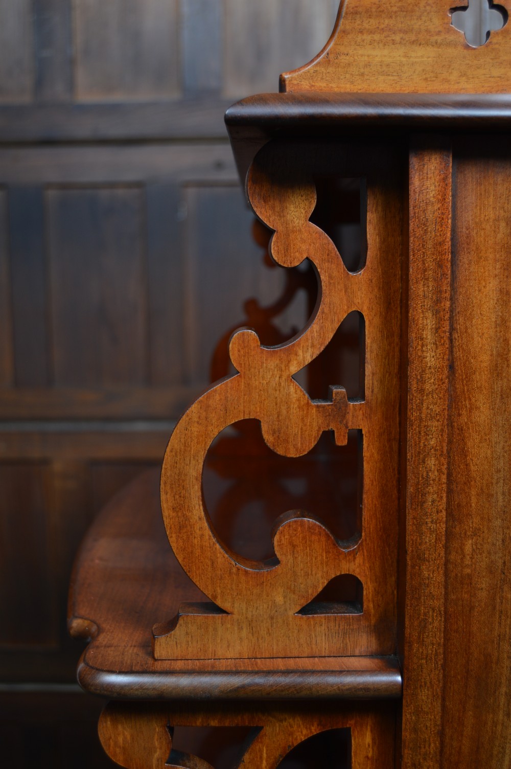 Victorian Mahogany Leaf Holder/ Whatnot View XVI