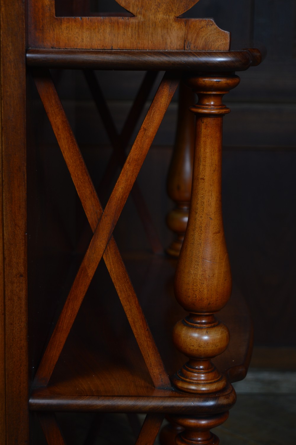 Victorian Mahogany Leaf Holder/ Whatnot View XXI