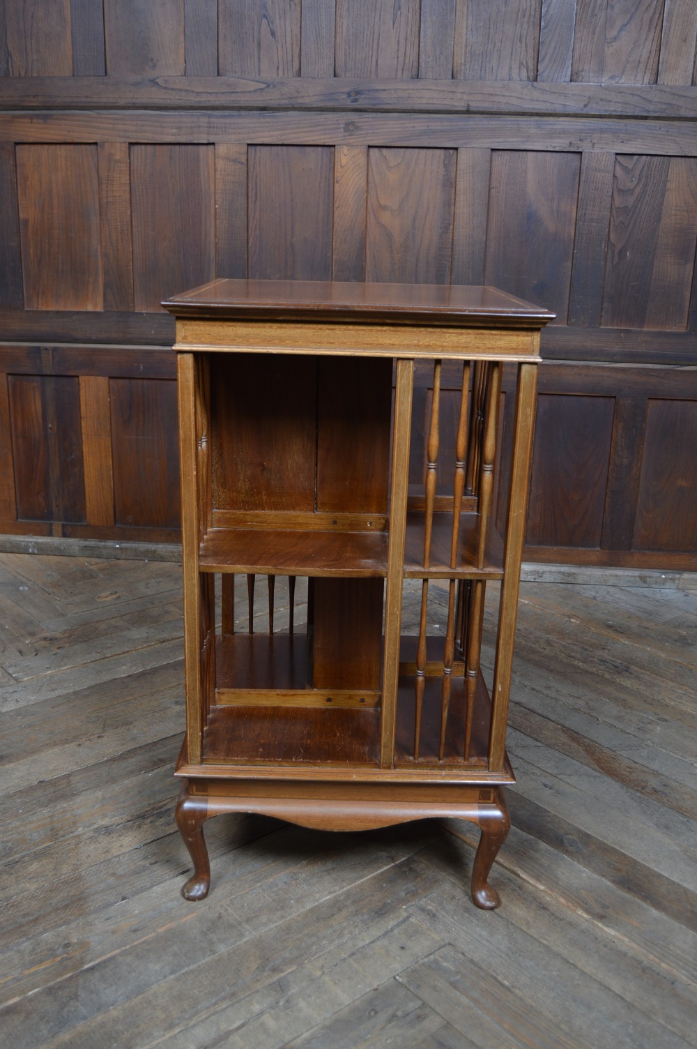 Edwardian Mahogany Revolving Bookcase View IX