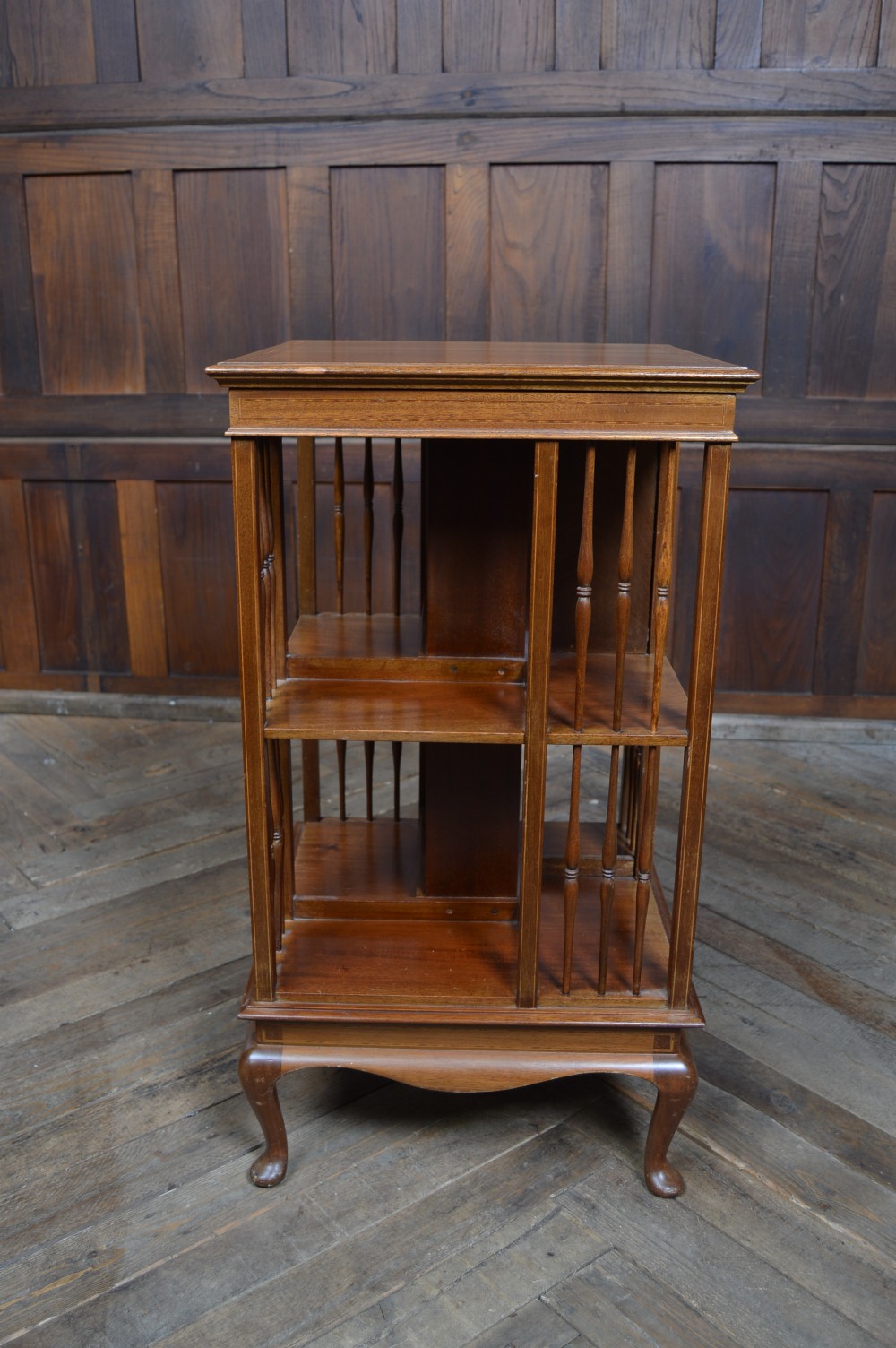 Edwardian Mahogany Revolving Bookcase View X