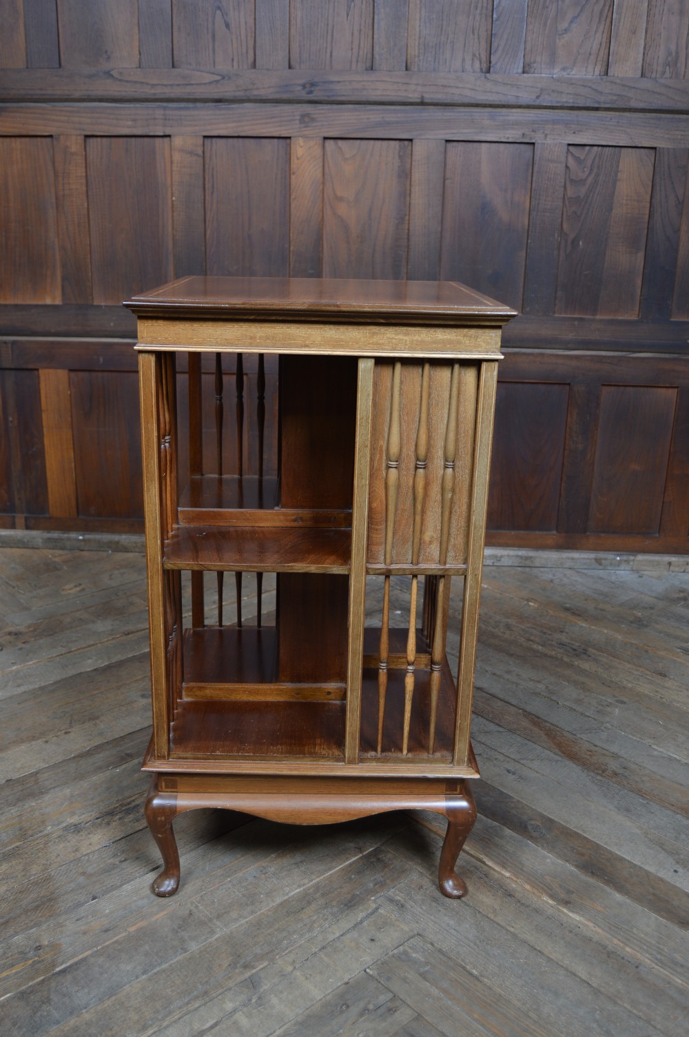 Edwardian Mahogany Revolving Bookcase View XI