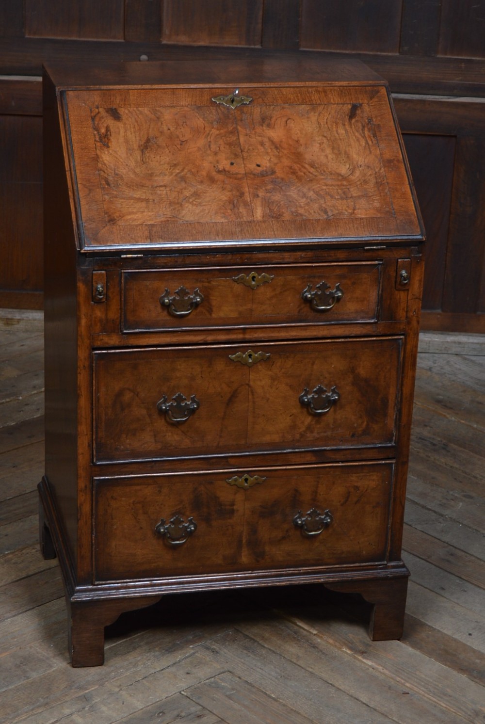 Edwardian Walnut Writing Bureau