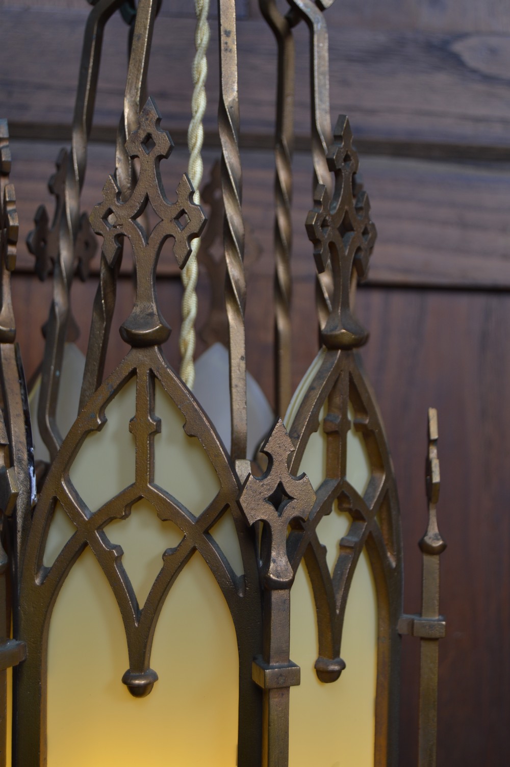 Gothic Style Brass Hall Light View III