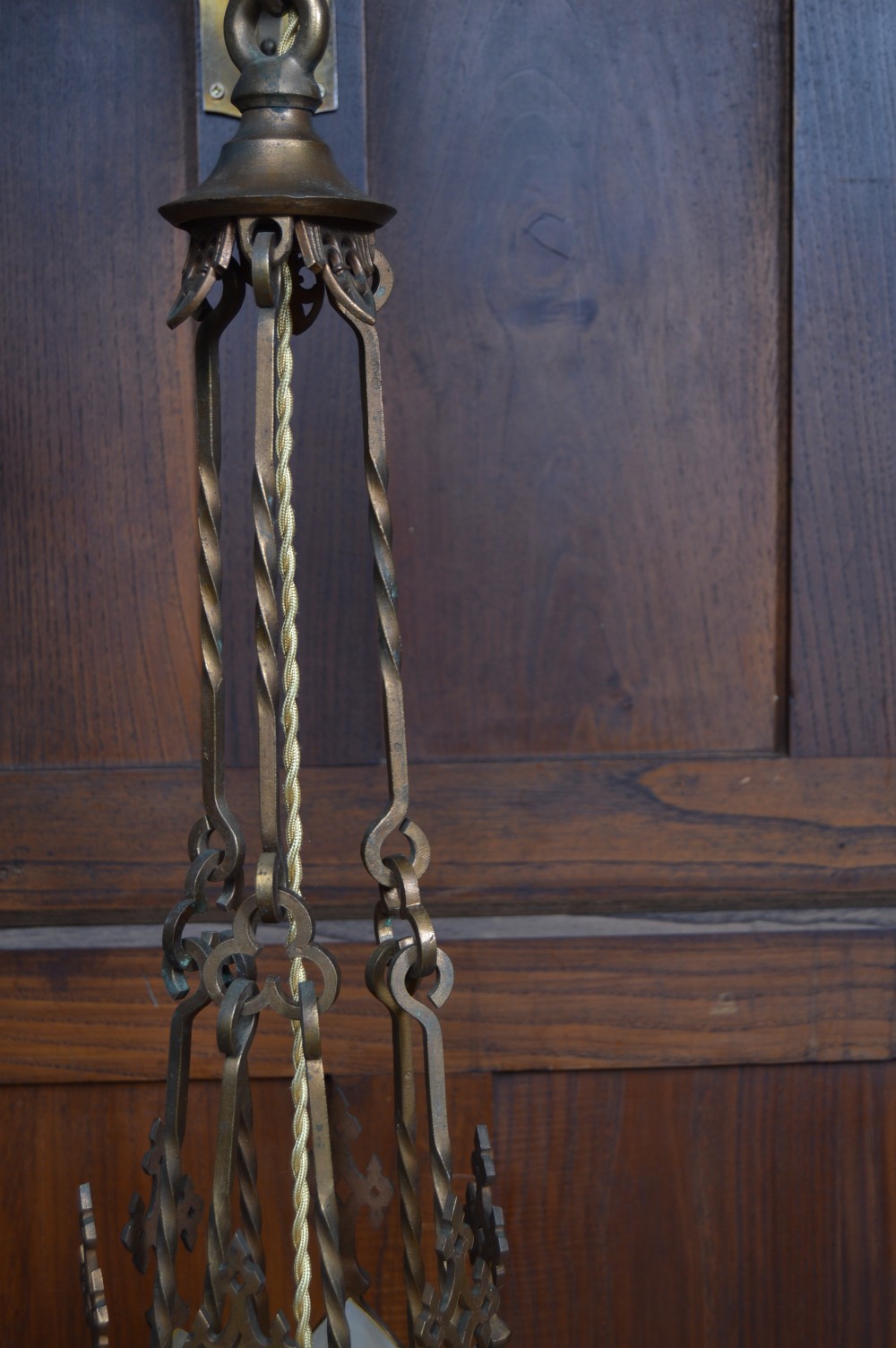 Gothic Style Brass Hall Light View IV