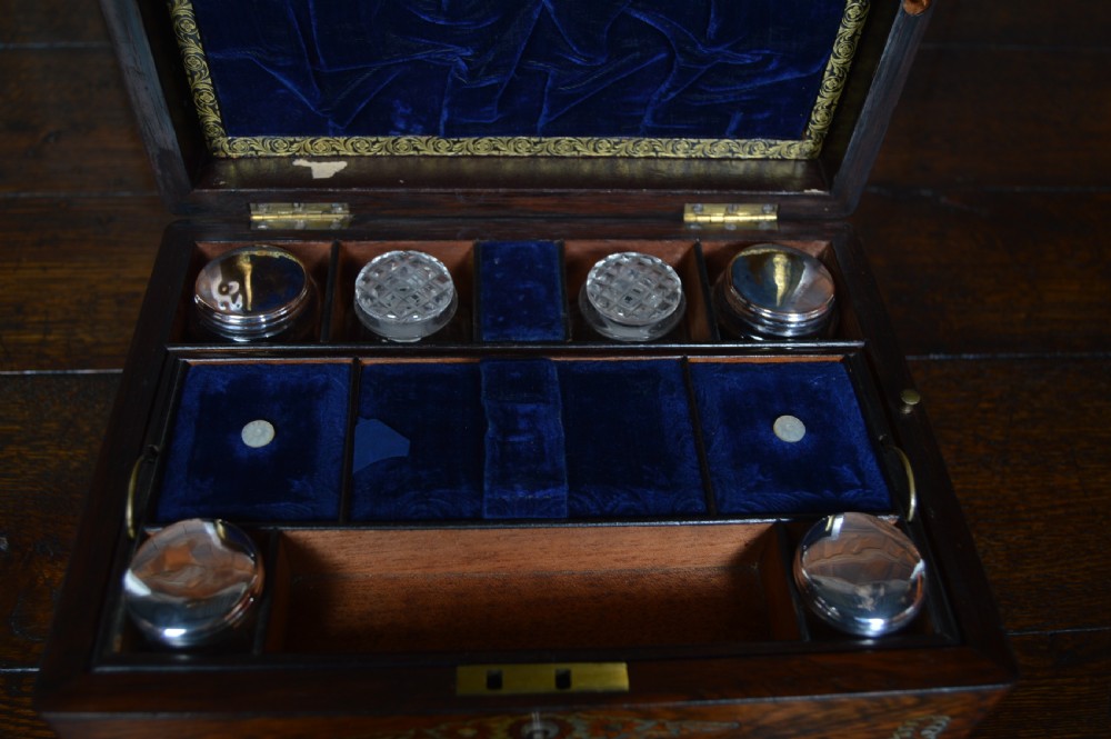 Victorian Rosewood Jewellery Box View IX