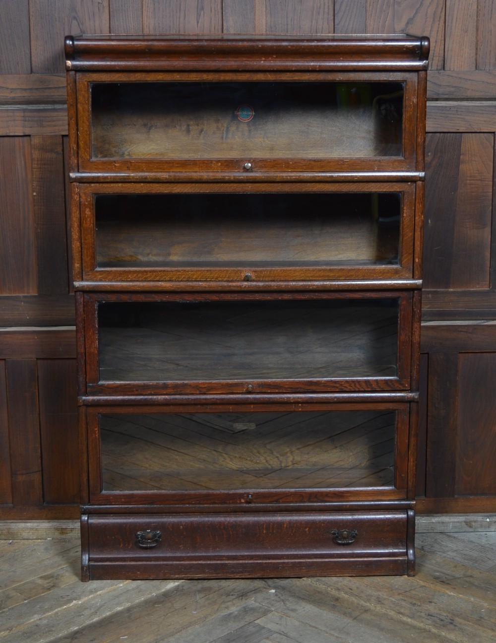 Globe Wernicke 4  Sectional Oak Bookcase