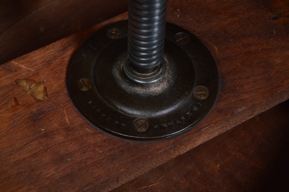 Victorian Walnut Adjustable Piano Stool View IV