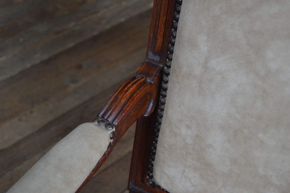 Pair of Victorian French Walnut Armchairs View IX