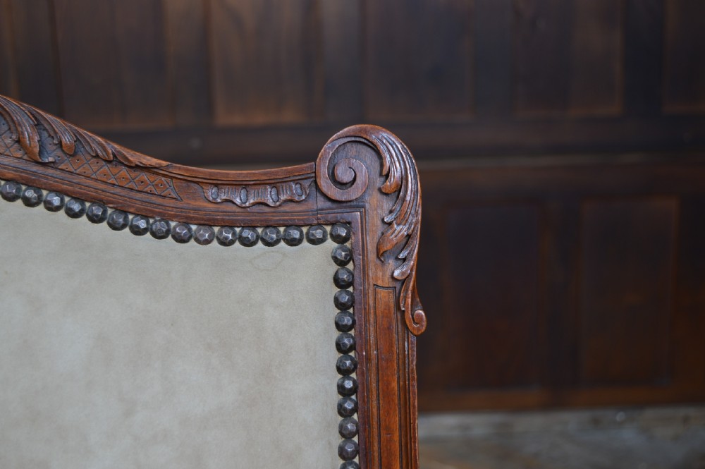 Pair of Victorian French Walnut Armchairs View XIII