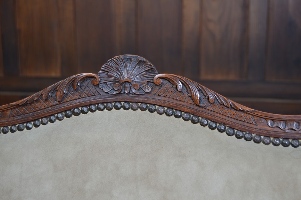 Pair of Victorian French Walnut Armchairs View XIV
