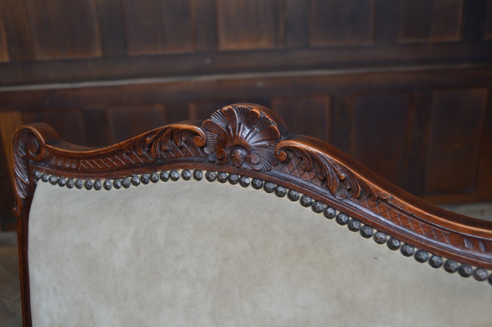 Pair of Victorian French Walnut Armchairs View XXII