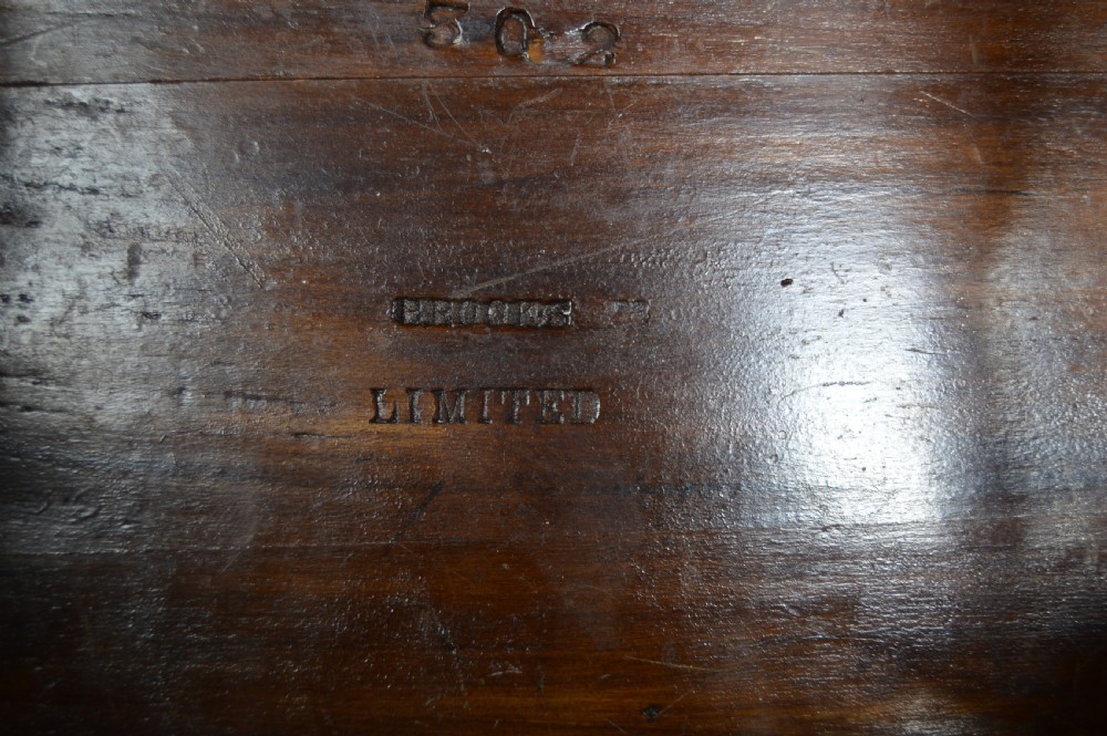 Victorian Brooks Mahogany Dressing Table Stool View VIII