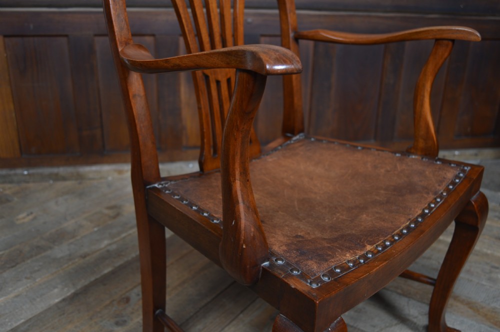 Edwardian Walnut Armchair View IX