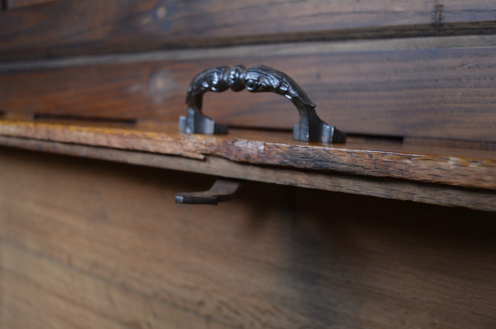 Victorian Dome Top Oak Storage / Blanket Box View X
