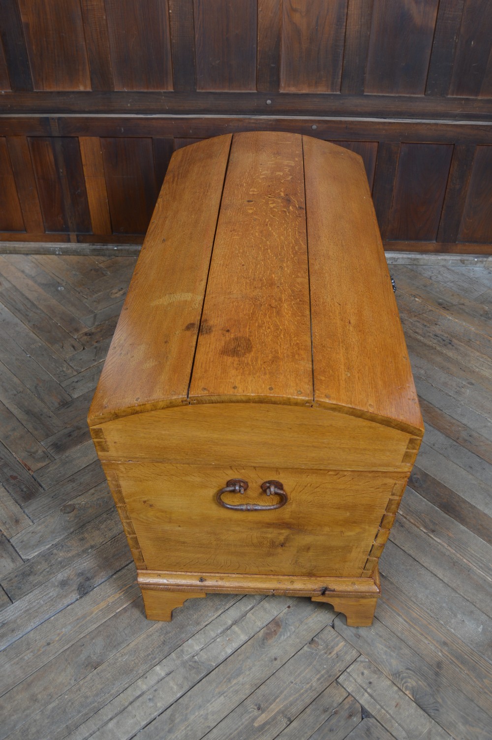 Victorian Dome Top Oak Storage / Blanket Box View XIX