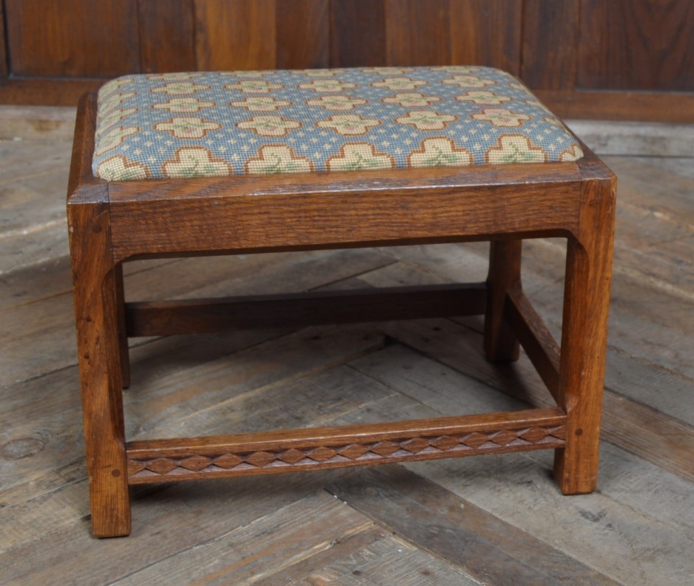 Arts and Crafts Oak Stool