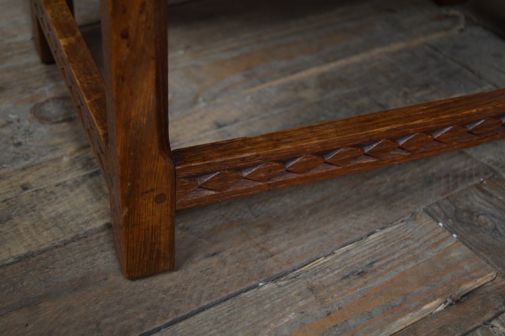Arts and Crafts Oak Stool View IV