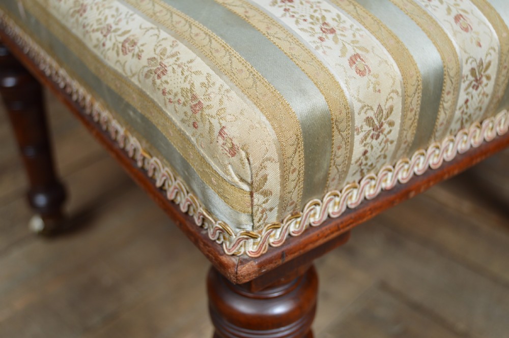 Victorian Mahogany Central Stool View VI