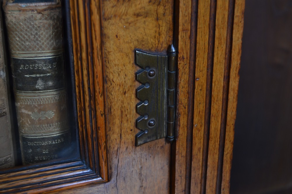 Victorian Pollard Oak Bookcase View III