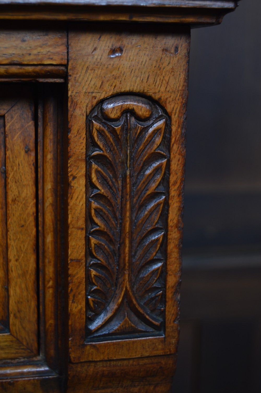 Victorian Pollard Oak Bookcase View V