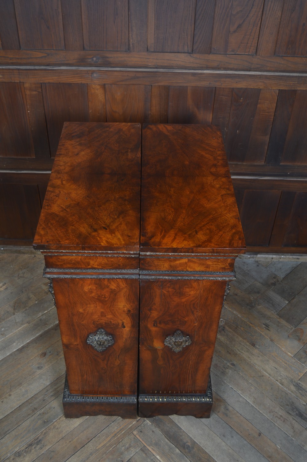 Pair of Victorian Walnut Pier Cabinets View X