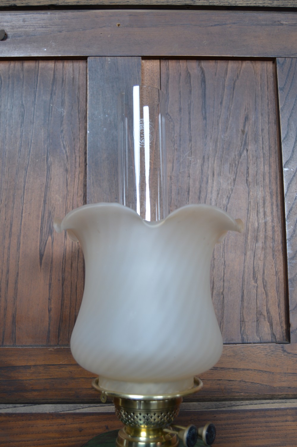 Victorian Brass Oil /Paraffin Lamp View IV