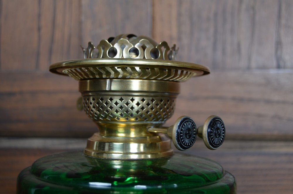 Victorian Brass Oil /Paraffin Lamp View IX